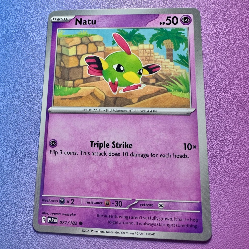 natu - 071/182 (common) — pokemon: paradox rift